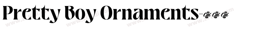 Pretty Boy Ornaments字体转换